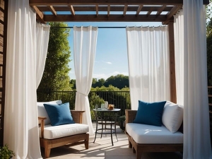 Outdoor Pergola With Patio Furniture