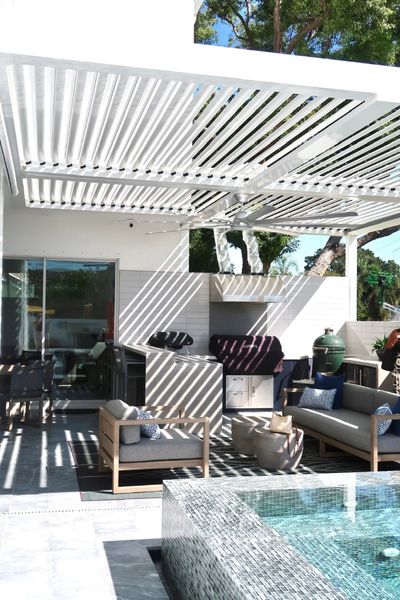 Pergola With Outdoor Kitchen